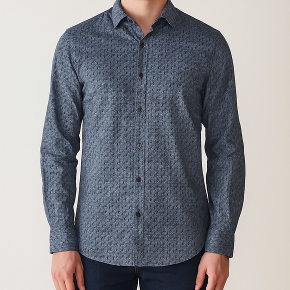 Robert Barakett Men's Long Sleeve Button Down Shirt, NWT - Picture 1 of 3